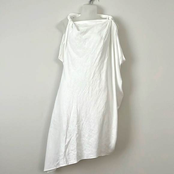 Zara Dresses & Skirts - Zara linen blend asymmetrical dress